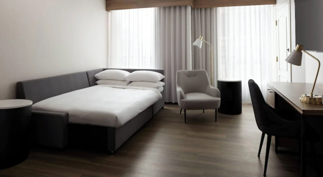 Люкс c 1 комнатой Marriott Quebec City Downtown