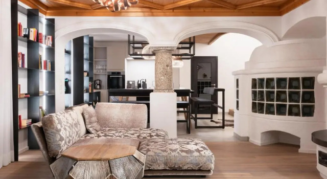 Designferienhaus Luxus Bergchalet XXL Ski In-Out Snow Space Wagrain Flachau, Rezerwuj Chalet Hotele w Salzburg z parkingiem, Parking