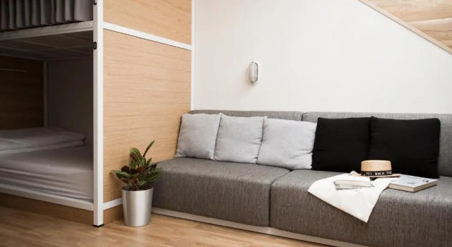 Кровать в общем номере Bed One Block Hostel