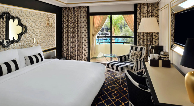 Двухместный номер Deluxe с балконом и с красивым видом из окна Fes Marriott Hotel Jnan Palace