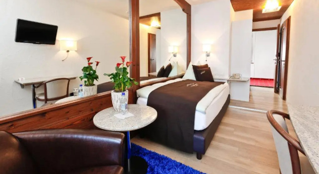 Одноместный номер Standard с видом на озеро Seehotel Pilatus