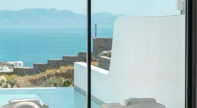 Люкс Deluxe с балконом и с видом на море Muse of Mykonos