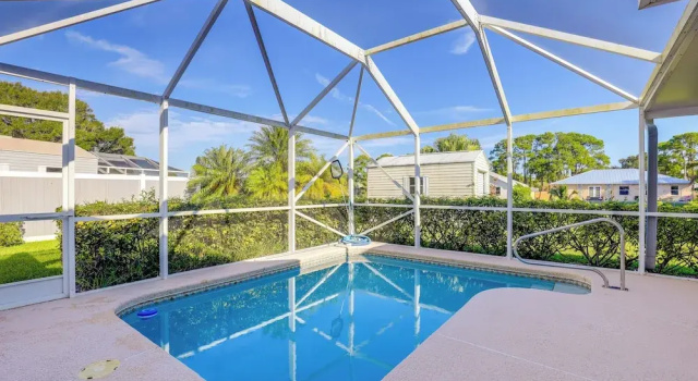 Коттедж Charming St Lucie River Retreat w/ Pool & Dock!