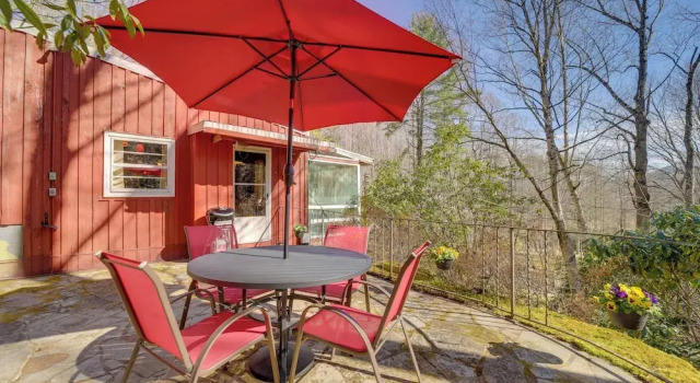 Коттедж 'the Red Loft' Candler Cottage Near Hiking Trails!
