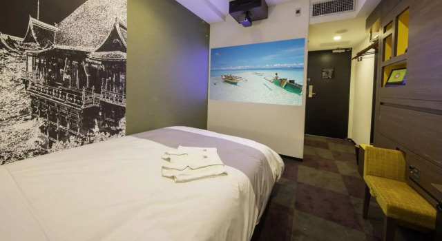 Двухместный номер с полутороспальной кроватью Theater Henn na Hotel Tokyo Haneda