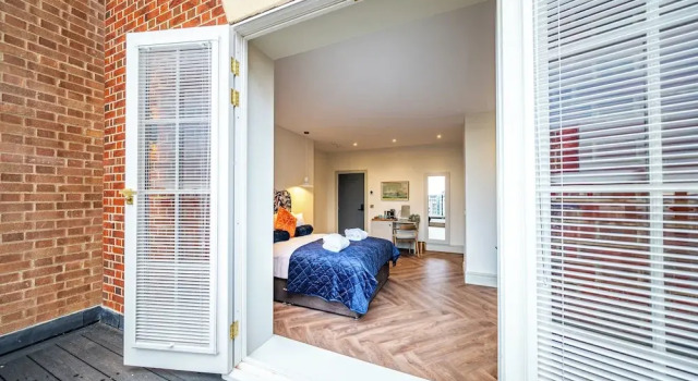 Deluxe dobbelt værelse med altan St Mary's Quarters