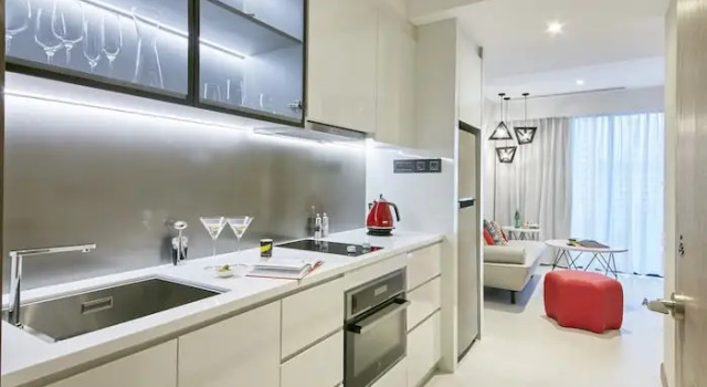 Номер Premier c 1 комнатой с балконом Oakwood Studios Singapore