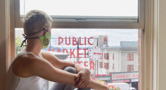 Кровать в общем номере Green Tortoise Hostel Seattle