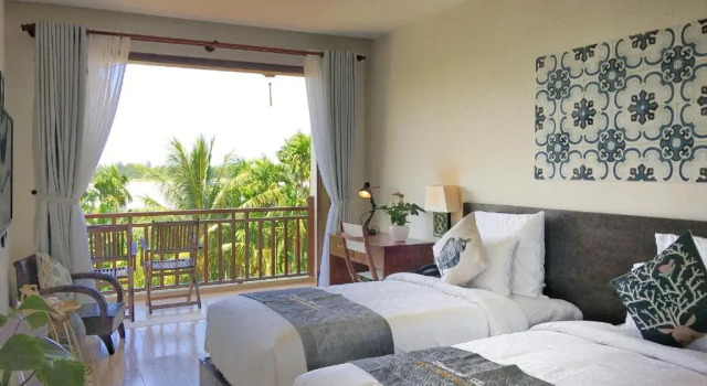 Двухместный номер Deluxe с видом на реку Riverside Hamlet Homestay & Villa