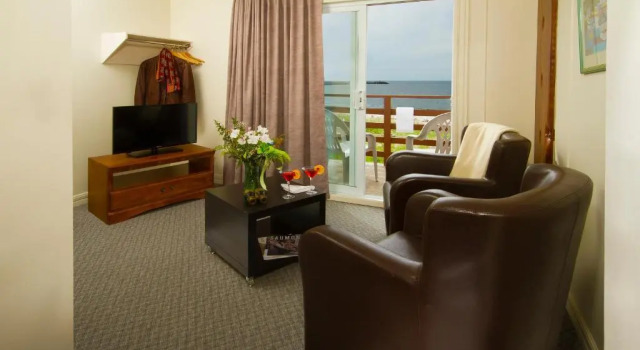Двухместный номер Standard с балконом и с видом на море Hotel Motel Belle Plage