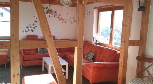 Ferienwohnung Auf Schäfers Spuren, Book Feriehus Sommerhuse i Unterfranken, Hytte