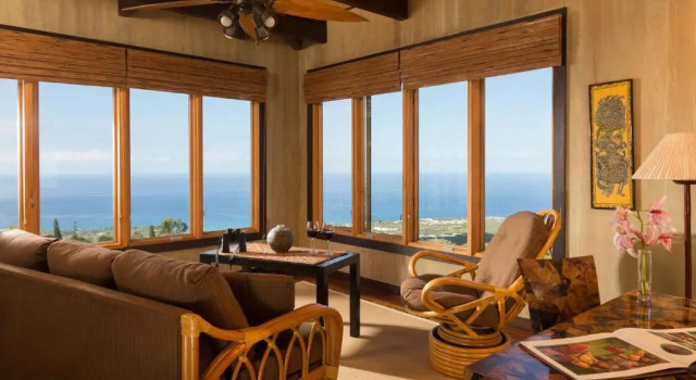 Люкс с видом на океан Holualoa Inn