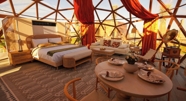 Номер Standard Al Marmoom Dome Luxury Desert Experiential Stay