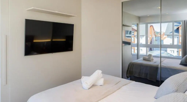 Апартаменты Apartamento Encantador Com Lareira Interna No Centro De Canela