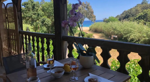 Двухместный номер Standard с балконом и с видом на море Le Clos des Sept Palmiers