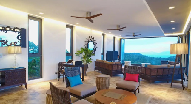 2 Bedroom Sea View Villa Blue SDV080H-By Samui Dream Villas, Забронировать Вилла Отели Южного Таиланда с парковкой, Парковка