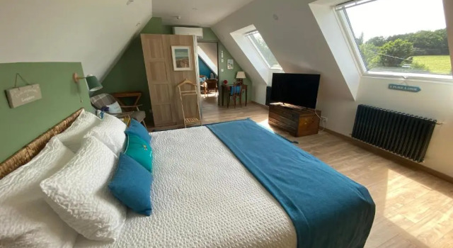 Номер Deluxe L’ARDOISIÈRE, maison d’hôtes et d’amis