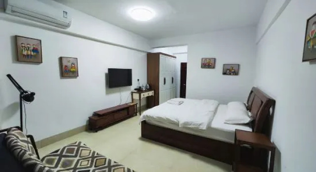 Nanning Zhulin Elegant Restaurant Apartment, Rezerwuj Apartament Hotele w Nanning z parkingiem, Parking