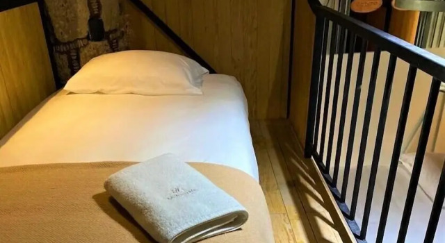 Кровать в общем номере Hacienda Tovares Resort Ecuestre & Spa