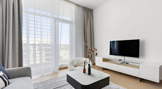 Silkhaus 1BR Orchid in Al Rayyana Balcony, Buchen Sie Ferienwohnung Abu Dhabi Emirat Abu Dhabi