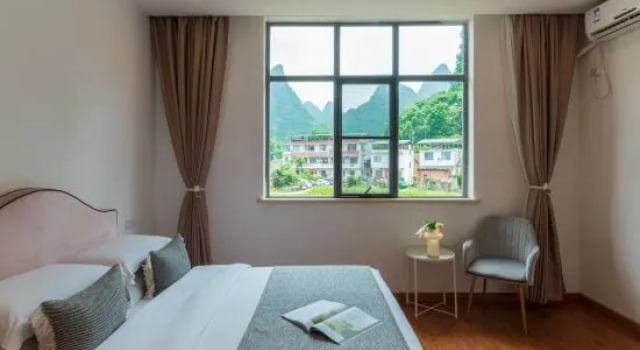Люкс Yueshanyueshui Vacation Apartment (Yangshuo Yulong River Xiatang Wharf)