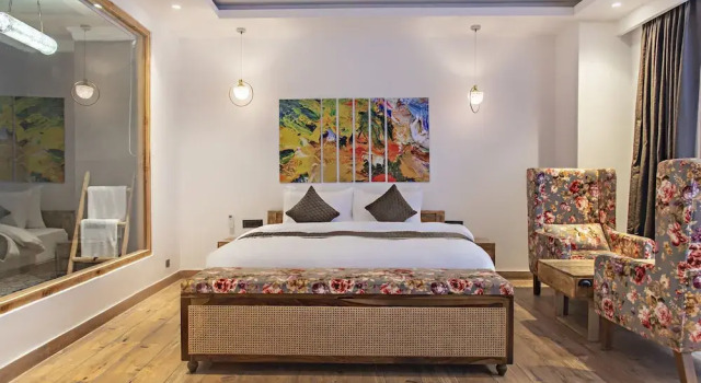 Номер Superior с балконом и с видом на реку Echor Palm Bliss Riverside Resort & Spa, Kasol