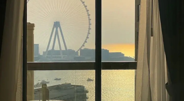 Апартаменты Deluxe c 1 комнатой с балконом и с частичным видом на море HAPPY SEASON I Apartment on JBR