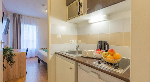 Двухместная студия с балконом Appart’City Confort Nantes Centre