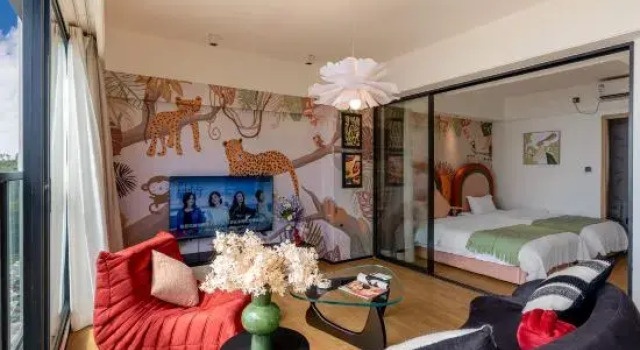 Люкс с 2 комнатами с видом на море Jianshe Hotel Villa (Huidong Xunliao Bay Jiumingyuhai Branch)