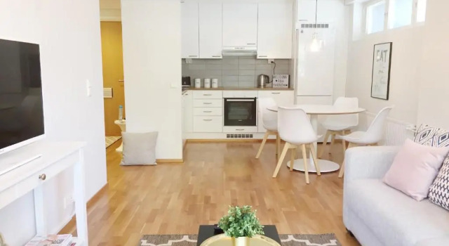 Lahti Center Design Apartment Uno, Buchen Sie Ferienwohnung Lahti Skigebiet Messila