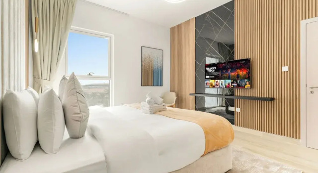 Клубные апартаменты с 4 комнатами с балконом и с видом на город Desert Key - Perfectly Located Yas Island Apartments