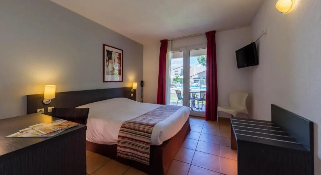 Двухместный номер Standard Artemia Aigues-Mortes - Hôtel avec piscine - Bornes électriques - Parking privé - Local vélo-moto