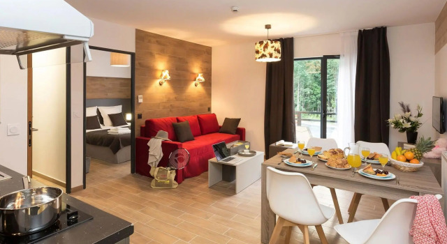 Comfortably furnished apartment in an attractive town