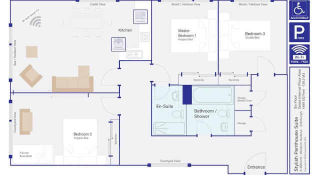 Апартаменты Luxury Stylish Penthouse Suite