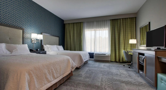 Четырёхместный номер Standard Hampton Inn & Suites By Hilton Knightdale Raleigh