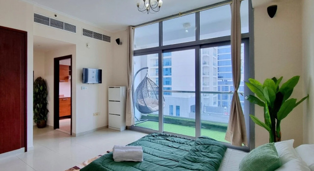 Nice Studio Balcony N Pool View Marina, Забронировать Отель Отели Эмирата Дубая 3 звезды, рядом с Dubai Marina Yacht Club, 3*