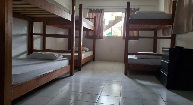 Кровать в общем номере Downtown Hostel Chetumal