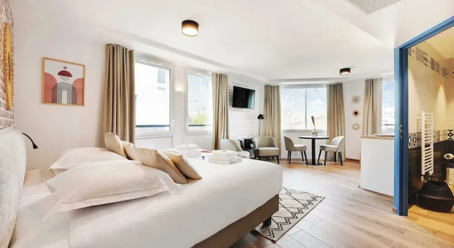 Апартаменты Comfort Résidence du Parc Vanves - Rooftop & Climatisation