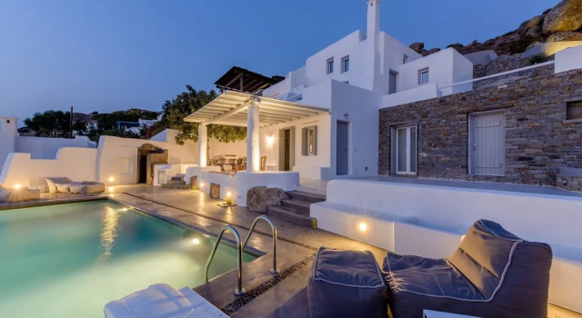 Вилла с 4 комнатами с видом на море Venti Villa Naxos