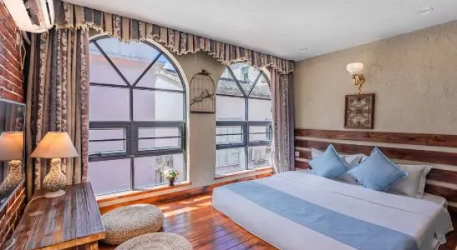 Кровать в общем номере yuanhai seaview homestay