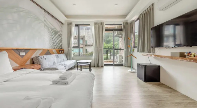Standaard Tweepersoonskamer met balkon Fish Pointy B&B