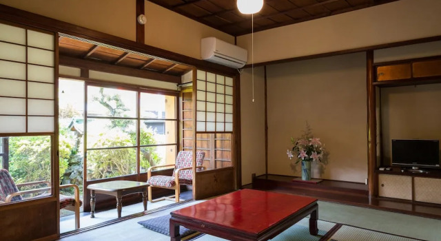 Люкс с видом на сад Hinode Ryokan