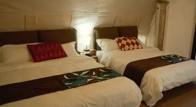 Кровать в общем номере Dunhuang Damo Naluwan Starry Sky Homestay