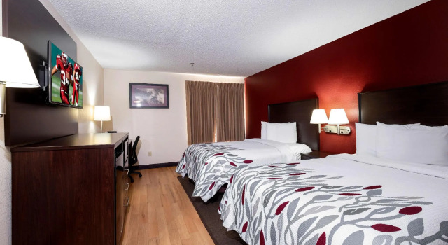Кровать в общем номере Red Roof Inn Knoxville Central - Papermill Road