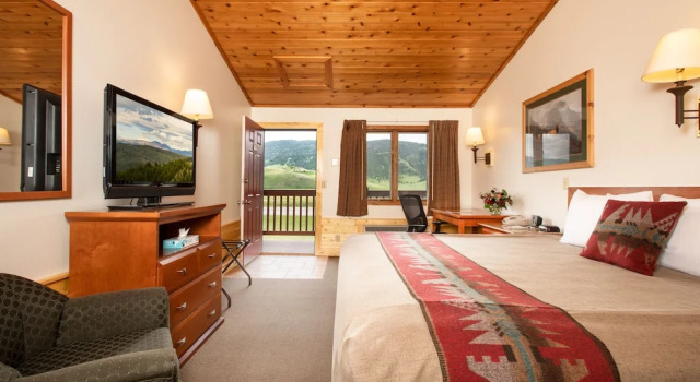 Двухместный номер Deluxe с видом на горы Flat Creek Inn