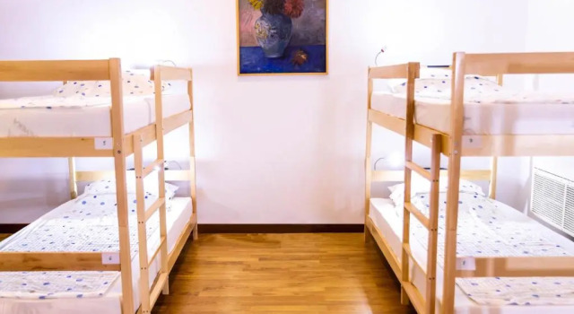 Кровать в общем номере Alias Hostel