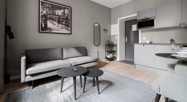 Номер Standard c 1 комнатой Forenom Serviced Apartments Drammen