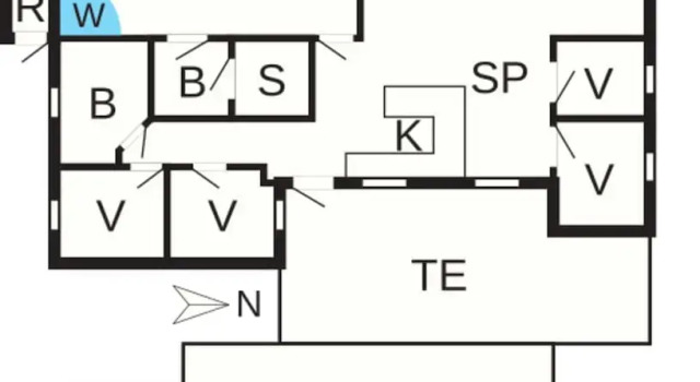 Коттедж 10 Person Holiday Home in Lokken-by Traum