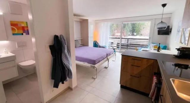 Студия с балконом Zuhause in den Alpen Ihre Ferienwohnung mit Hallenbad und Sauna