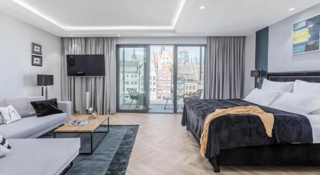 DEO PLAZA Premium Suites & Riverside by Downtown Apartments, Забронировать Апартаменты/квартира Отели Гданьска с парковкой, рядом с Дом Uphagen, Парковка